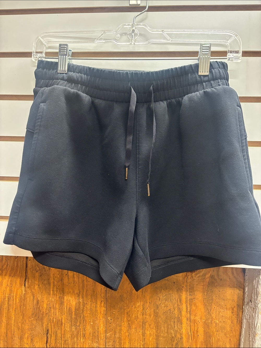 Women's Black Athletic Drawstring Shorts